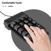 Mechanical Numeric Keypad, 19 Keys Number Pad USB Keypad Wired Number Keypad Portable Keypad Extended Layout for Laptop Desktop PC Numpad Keyboard Mini Numpad USB Num Pad Keyboard Numeric Keyboard view 4