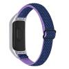 Replacement Watch Band Compatible with Xiaomi Mi Band 3/4 Strap,TryBest Women Men Sport Breathable Lightweight Soft Nylon Elastic Knit Adjustable 3/4.3-8.3 inch Replacement Strap - Purple+Blue view 2