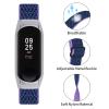 Replacement Watch Band Compatible with Xiaomi Mi Band 3/4 Strap,TryBest Women Men Sport Breathable Lightweight Soft Nylon Elastic Knit Adjustable 3/4.3-8.3 inch Replacement Strap - Purple+Blue view 4