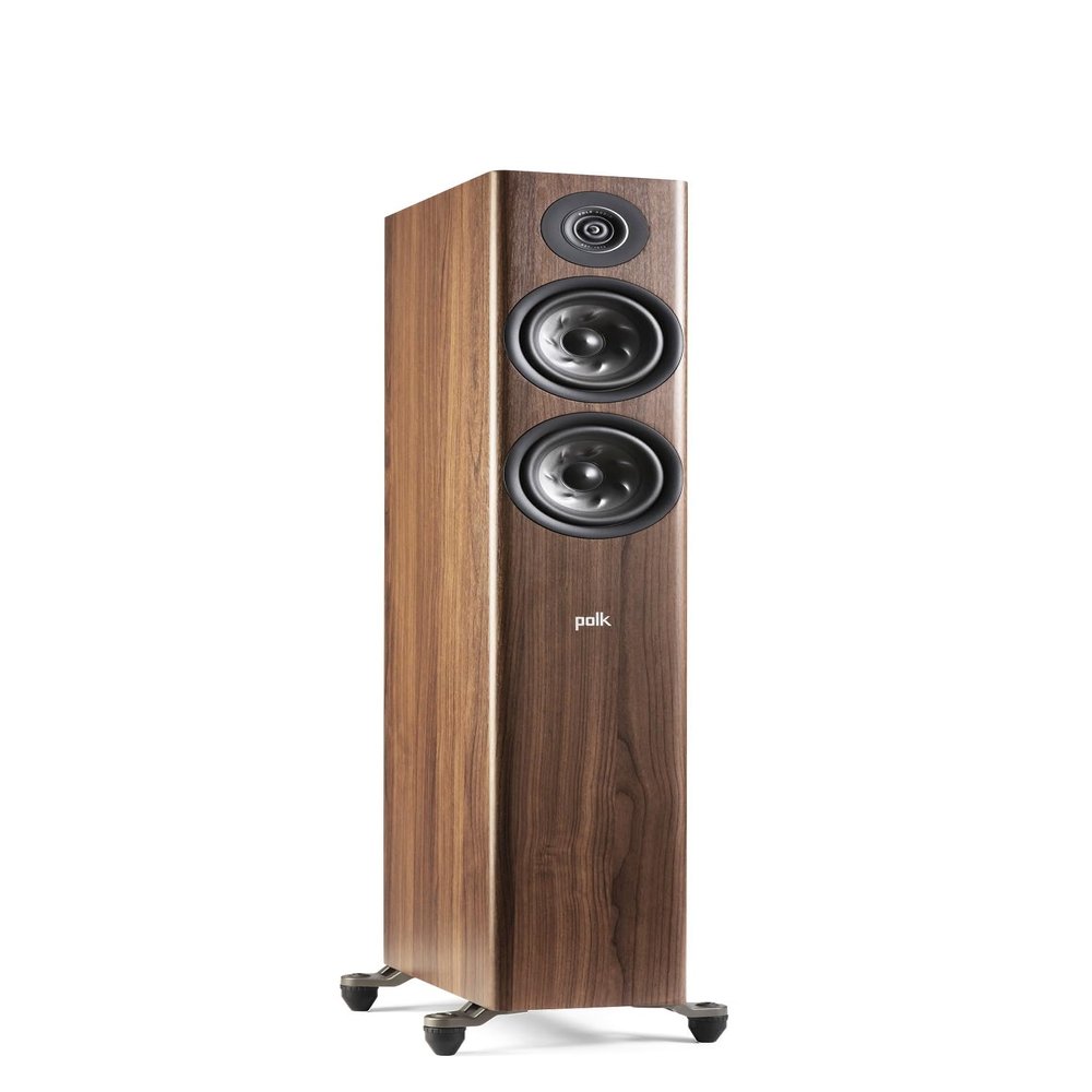 Polk Audio Reserve Series R500 Tower Speaker, 1" Pinnacle Ring Tweeter & Dual 5.25" Turbine Woofers, Hi-Res Certified, Dolby Atmos & IMAX Enhanced for Home Theater Audio, Home Stereo Speakers, Brown