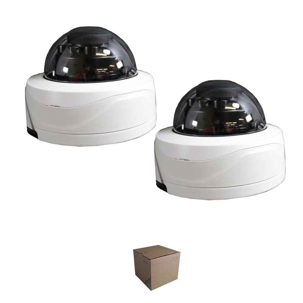 2 x Dauha OEM 2MP IR Indoor/Outdoor Dome 2.7-12mm Lens CCTV Security Camera CVI