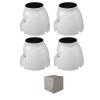 4 x Dauha OEM 8MP 4K IR in/Outdoor 2.8mm Fixed CCTV Eyeball Security Camera CVI view 1