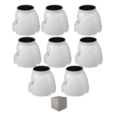 8 x Dauha OEM 8MP 4K IR In/Outdoor 2.8mm Fixed CCTV Eyeball Security Camera CVI