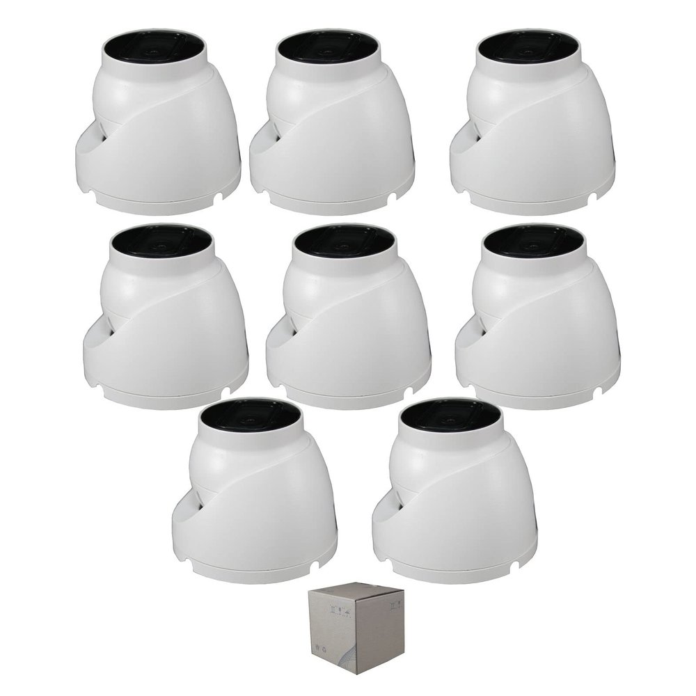 8 x Dauha OEM 8MP 4K IR In/Outdoor 2.8mm Fixed CCTV Eyeball Security Camera CVI