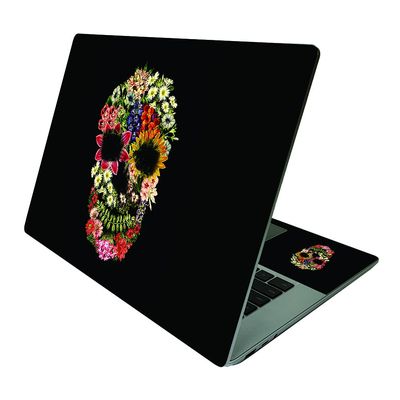 MightySkins Skin Compatible With Microsoft Surface Laptop 4 15 - Floral Skull | Protective, Durable, and Unique Vinyl Decal wrap cover | Easy To Apply, Remove, and Change Styles | Made in the USA