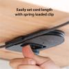 The Quickdraw - Under Desk Cord Management Mount, Hidden and Adjustable, Cable Organizer, 2 Cord Clips Included | Elevation Lab view 2