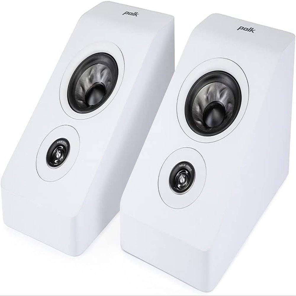 Polk Audio Reserve R900 Height Module, Dolby Atmos Speakers for 3D, Multidimensional Sound, 1" Pinnacle Ring Tweeter & 4" Turbine Cone Woofer, Hi-Res Certified, IMAX Enhanced, Wall Mountable, White