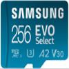 SAMSUNG EVO Select Micro SD-Memory-Card + Adapter, 256GB microSDXC 130MB/s Full HD & 4K UHD, UHS-I, U3, A2, V30, Expanded Storage for Android Smartphones, Tablets, Nintendo-Switch (MB-ME256KA/AM) view 1