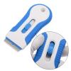 EHDIS Car Sticker Remover Glass Cooktop Razor Scraper with 10pcs Replace Blades for Label,Glue,Paint,Adhesive Remover,Oven Door, Stove Cleaning (Blue) view 2
