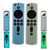 [2 Pack] Fir-Stick Remote Cover Case with tag Holder (Glow in The Dark) Compatible with Fir TV Stick 4K,Tracker Cover for Tile Sticker 2020 (Green & Sky Blue) view 1