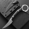 Ccanku C1150 Fixed Blade Knife D2 Steel Blade G10 Handle Claw Knife for Outdoor EDC Tool Camping Hiking(Silver) view 2