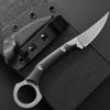 Ccanku C1150 Fixed Blade Knife D2 Steel Blade G10 Handle Claw Knife for Outdoor EDC Tool Camping Hiking(Silver) view 3