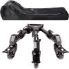 Photography Tripod Dolly, Heavy Duty with Larger 3-inch Rubber Wheels, Adjustable Leg Mounts and Carry Bag, Compatible with Most Tripods Perfect for Cameras Camcorder and Lighting Equipment Black view 1