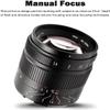 7artisans 55mm F1.4 II Aperture Portrait Prime Camera Lens for M4/3 Mount Mirrorless Cameras view 4