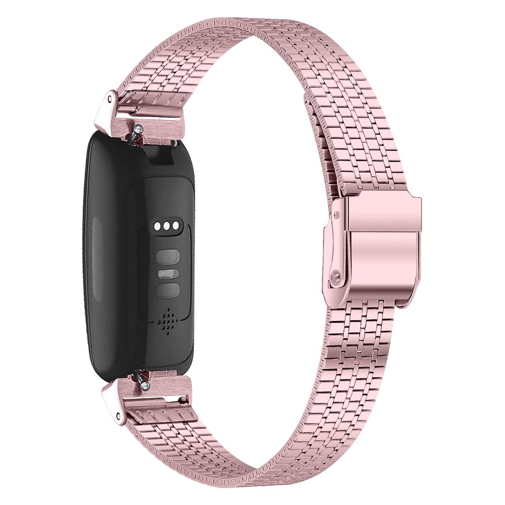 AISPORTS Compatible with Fitbit Inspire 2 Band for Women Men, Slim Solid Adjustable Stainless Steel Bracelet Sport Wristband Metal Buckle Replacement Band for Fitbit Inspire 2 Fitness Tracker