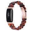 AISPORTS Resin Band Compatible with Fitbit Inspire 2 Band for Women Men, Stylish Slim Crystal Resin Bracelet Stainless Steel Metal Wristband Replacement Band for Fitbit Inspire 2 Fitness Tracker view 2
