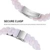 AISPORTS Resin Band Compatible with Fitbit Inspire 2 Band for Women Men, Stylish Slim Crystal Resin Bracelet Stainless Steel Metal Wristband Replacement Band for Fitbit Inspire 2 Fitness Tracker view 3