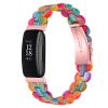 AISPORTS Resin Band Compatible with Fitbit Inspire 2 Band for Women Men, Stylish Slim Crystal Resin Bracelet Stainless Steel Metal Wristband Replacement Band for Fitbit Inspire 2 Fitness Tracker view 2