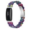AISPORTS Resin Band Compatible with Fitbit Inspire 2 Band for Women Men, Stylish Slim Crystal Resin Bracelet Stainless Steel Metal Wristband Replacement Band for Fitbit Inspire 2 Fitness Tracker view 2