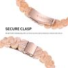 AISPORTS Resin Band Compatible with Fitbit Inspire 2 Band for Women Men, Stylish Slim Crystal Resin Bracelet Stainless Steel Metal Wristband Replacement Band for Fitbit Inspire 2 Fitness Tracker view 3