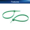 Yinpecly 100PCS Resistant Cable Zip Ties 7.87" Tensile Strength Eco-Friendly Wire Tie Green view 2