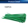 Yinpecly 100PCS Resistant Cable Zip Ties 7.87" Tensile Strength Eco-Friendly Wire Tie Green view 4