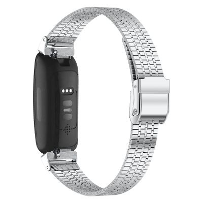 AISPORTS Compatible with Fitbit Inspire/Inspire HR Band for Women Men, Slim Adjustable Stainless Steel Metal Bracelet Sport Wristband Replacement Band for Fitbit Inspire/Inspire HR Fitness Tracker