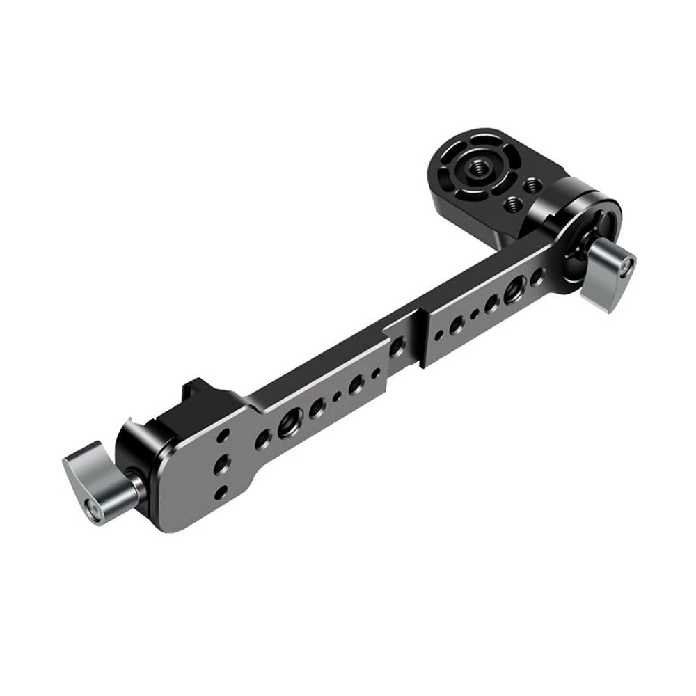 BGNing Handle Extension Bracket Monitor Mount Adapter with 1/4 3/8 Interface Cold Shoe Mount Compatible with DJI RS2 RSC2 Gimbal Stabilizer