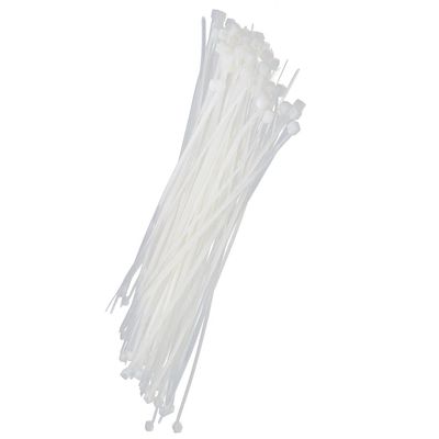 Yinpecly 150PCS Resistant Cable Zip Ties 7.87 x 0.08 inch(L x W) Tensile Strength Eco-Friendly Wire Tie White