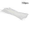 Yinpecly 150PCS Resistant Cable Zip Ties 7.87 x 0.08 inch(L x W) Tensile Strength Eco-Friendly Wire Tie White view 3