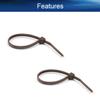 Yinpecly 500PCS Resistant Cable Zip Ties 4 Inch Tensile Strength Eco-Friendly Wire Tie Brown view 3