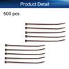 Yinpecly 500PCS Resistant Cable Zip Ties 4 Inch Tensile Strength Eco-Friendly Wire Tie Brown view 4