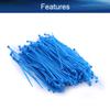 Yinpecly 500PCS Resistant Cable Zip Ties 4" Tensile Strength Eco-Friendly Wire Tie Blue view 3
