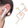 2Pcs Anti-Lost Earring for Airpods Wireless Earphone Holder Daisy Flower Strap Earrings Holder Earhooks for Women view 2