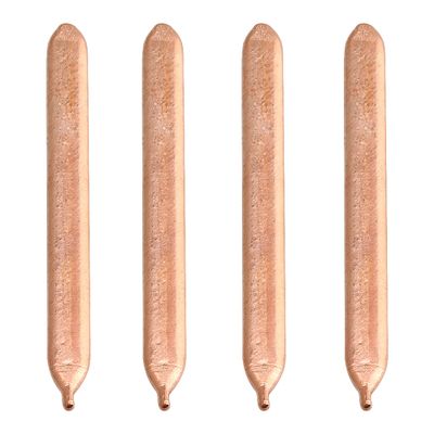 BQLZR 4PCS Copper Heat Pipe Copper Heatsink Heat Pipe Flat Heat Pipe Computer Tube 0.3x0.8x8cm Copper Sink CPU Tube Retrofit