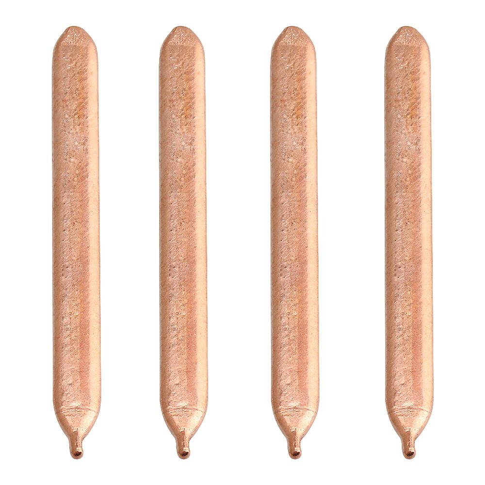 BQLZR 4PCS Copper Heat Pipe Copper Heatsink Heat Pipe Flat Heat Pipe Computer Tube 0.3x0.8x8cm Copper Sink CPU Tube Retrofit