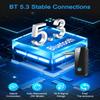 (Upgraded) Ankilo Aux Bluetooth 5.3 Adapter for Car, 2 in 1 Bluetooth Receiver Transmitter for Car with Display Screen, Suitable for Cars, Speakers, Stereo Systems and Headphones view 2