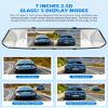 7" Dual Mirror Dash Cam Front and Rear FHD 1080P Car Camera Touchscreen Rear View Mirror Camera Waterproof Backup Camera with Parking Assistance Motion Detection view 2