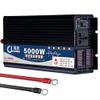 Car Inverter,Pure Sine Wave Inverter 3000W 4000W 5000W Power Inverters Dc 12V/24V/48V/60V To Ac 110V/220V Lcd Digital Display Power Converter With Triple Ac Outlets For Travel/Camping.,5000W-12Vto110v view 1
