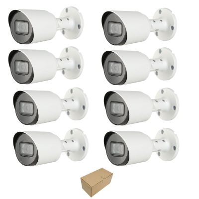 8 x Dauha OEM 2MP IR Indoor/Outdoor 2.8mm Fixed CCTV Bullet Security Camera CVI