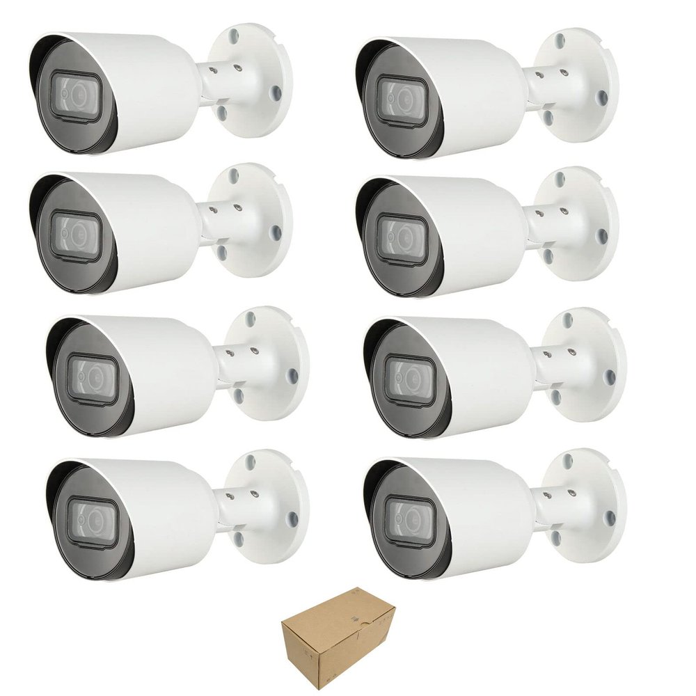 8 x Dauha OEM 2MP IR Indoor/Outdoor 2.8mm Fixed CCTV Bullet Security Camera CVI