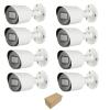 8 x Dauha OEM 2MP IR Indoor/Outdoor 2.8mm Fixed CCTV Bullet Security Camera CVI view 1