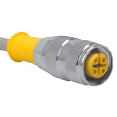 Turck RK 4.4T-10/S90, Cordset; M12 Female Straight; 4 Wire; 10m; TPU; Gray; U2173-11