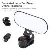 01 Fisheye Lens for Online Class, Black, Prime, Fisheye, Glass + Metal, Manual Focus, 8mm, No Distortion, Wide Field of View, Dual-Split Screen Effect view 3