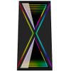 Bgears b-BlackWidow-RGB Black Gaming PC ATX case, Special Ripple Effect Front Panel, Tempered Glass Side. 2 x USB3.0, 3 x PWM 120mm ARGB Fans, Fan Controller with Remote, Support up to EATX Board view 2