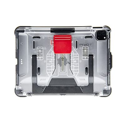 PIVOT A20A Atlas Robust Tablet Case - Fits iPad Air 4th gen & iPad Pro 11 in (1st - 3rd gen) - 360 Degree Protection - for Professional Pilots, General Aviation - Clear/RED