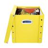 Snap-N-Store Vinyl Record Storage Box - 12" - 1 Pack- Crate Holds up to 75 Vinyl Albums - Yellow view 3