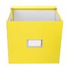 Snap-N-Store Vinyl Record Storage Box - 12" - 1 Pack- Crate Holds up to 75 Vinyl Albums - Yellow view 4