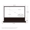 VIVIDSTORM-Projector Screen with Stand S 92 Inch Sound Transparent Perforated Floor Rising White Fabric 4k HD Ready Home/Movie Theatre Work with Normal Throw Projector, VSDSTPW92H view 2