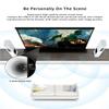 VIVIDSTORM-Projector Screen with Stand S 92 Inch Sound Transparent Perforated Floor Rising White Fabric 4k HD Ready Home/Movie Theatre Work with Normal Throw Projector, VSDSTPW92H view 3
